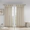 Gracie Mills Floral Embellished Cuff Tab Top Solid Curtain Panel